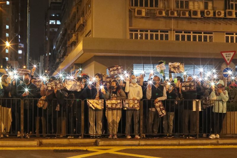 © Reuters. Hong Kong protesters attend a rally in Hong Kong