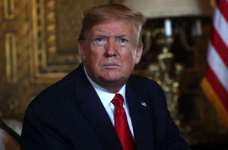 © Reuters. U.S. President Trump at Mar-A-Lago