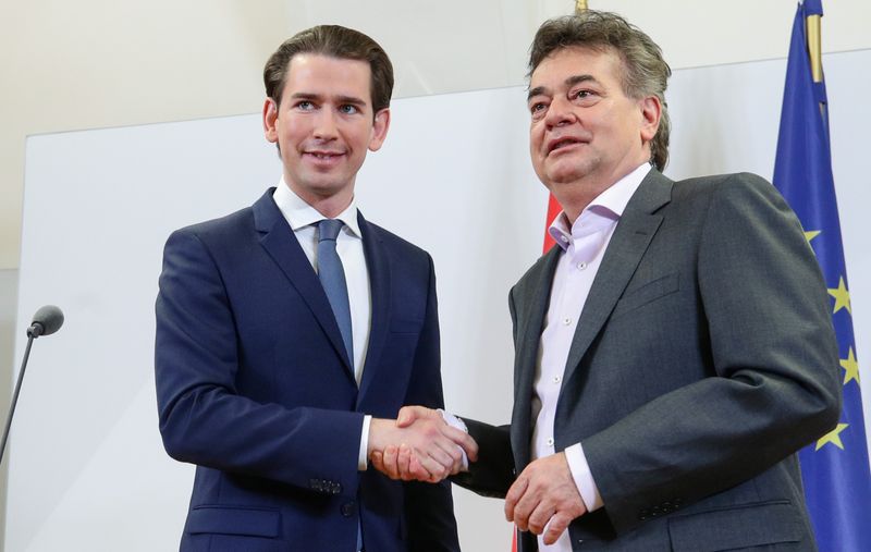 Los conservadores y los Verdes austriacos llegan a un pacto de coalición en Año Nuevo