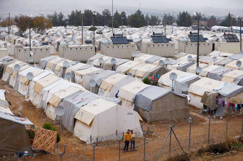 © Reuters. FILE PHOTO: A general view of Nizip refugee camp