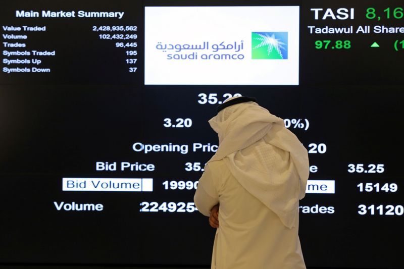 © Reuters. أسواق الخليج الرئيسية ترتفع والأسهم القيادية تضغط على بورصة مصر