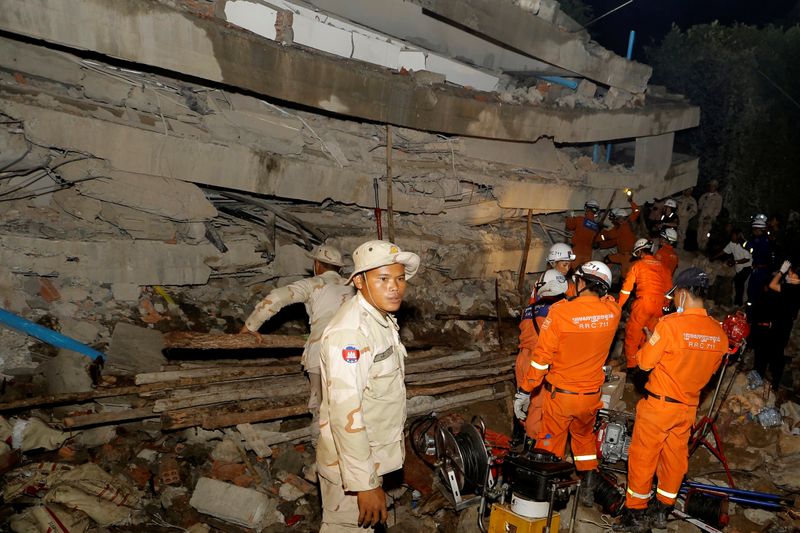 Cambodia building collapse kills 36 people, injures 23 others