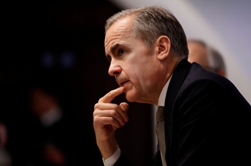 © Reuters. Bank of England Financial Stability Report news conference in London