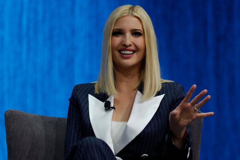 Defying critics, Ivanka Trump draws applause at tech show