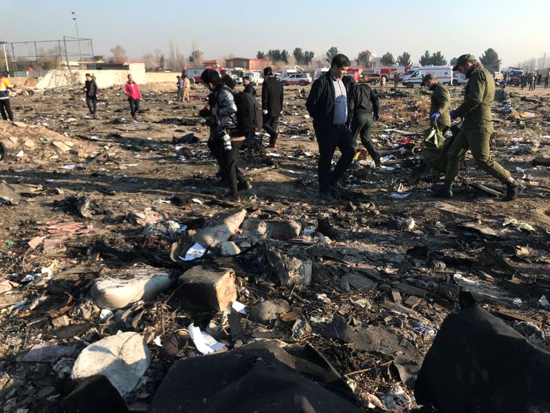 إعلام إيراني: الطائرة الأوكرانية المنكوبة لم تعلن حالة الطوارئ قبل تحطمها