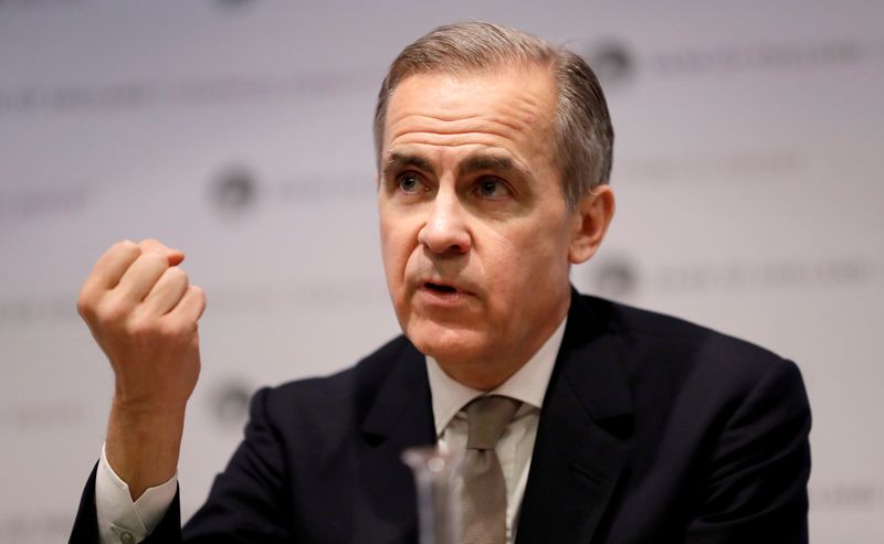 © Reuters. Bank of England Financial Stability Report news conference in London