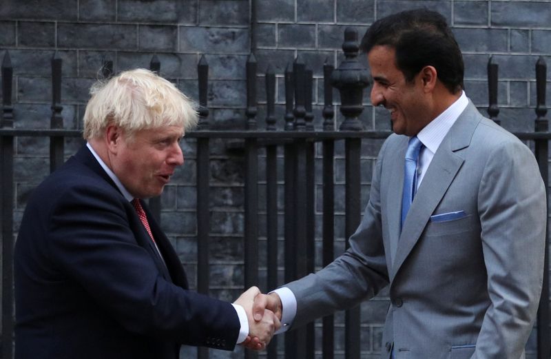 وكالة: أمير قطر يبحث تطورات المنطقة مع رئيس وزراء بريطانيا