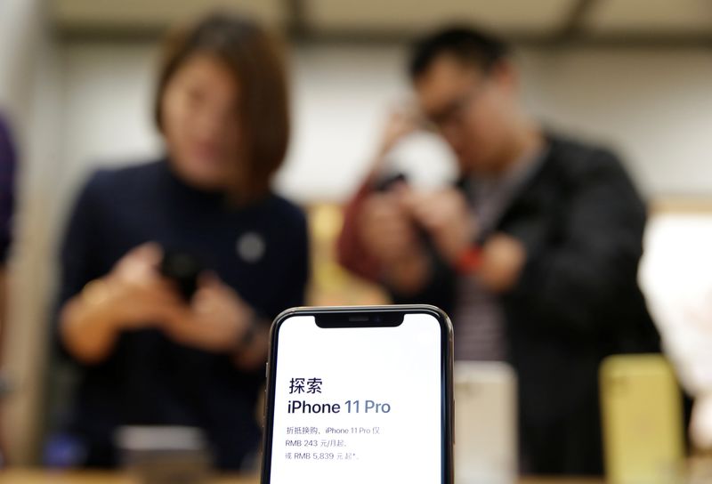 ｉＰｈｏｎｅ、昨年12月の中国販売は前年比18％増＝政府統計