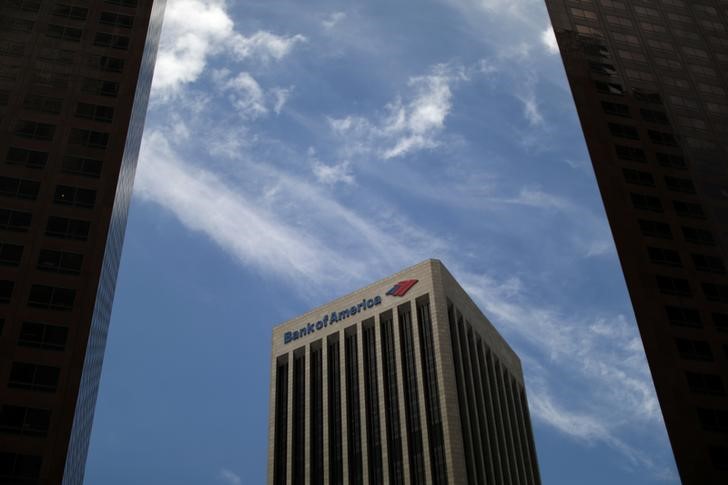 © Reuters. A Bank of America building is seen in Los Angeles