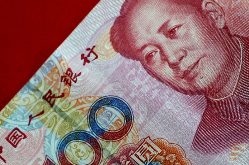 © Reuters. Illustration photo of a China yuan note