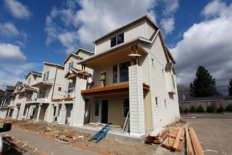 © Reuters. 米住宅着工件数、12月は13年ぶり高水準　低金利が後押し