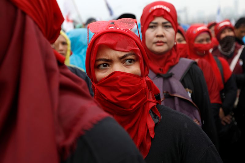 Indonesia unions hold protests over planned labor reform