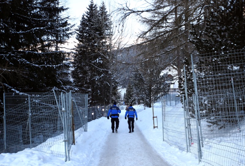 Trump gets Swiss army security as climate protesters trek to Davos