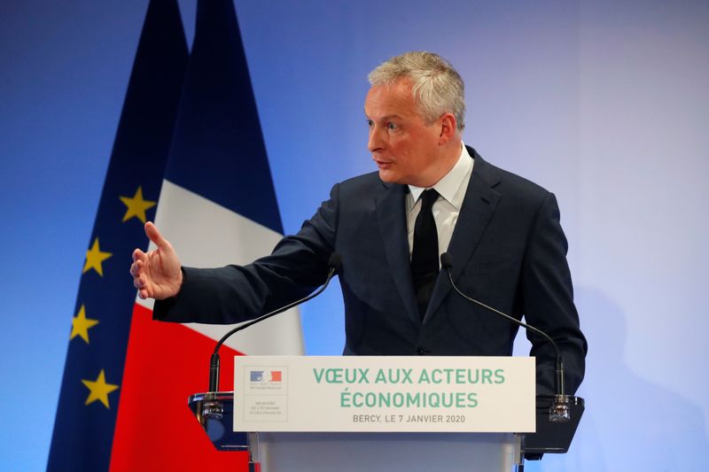 © Reuters. Ministro da Economia da França, Bruno Le Maire