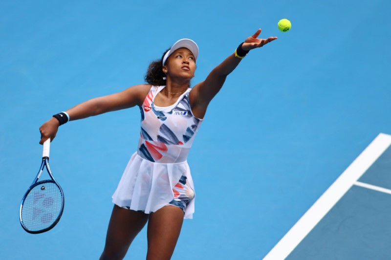 Holder Osaka faces Zheng before possible meeting with Gauff