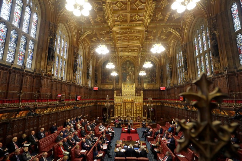 © Reuters. House of Lords considers European Withdrawal Agreement Bill