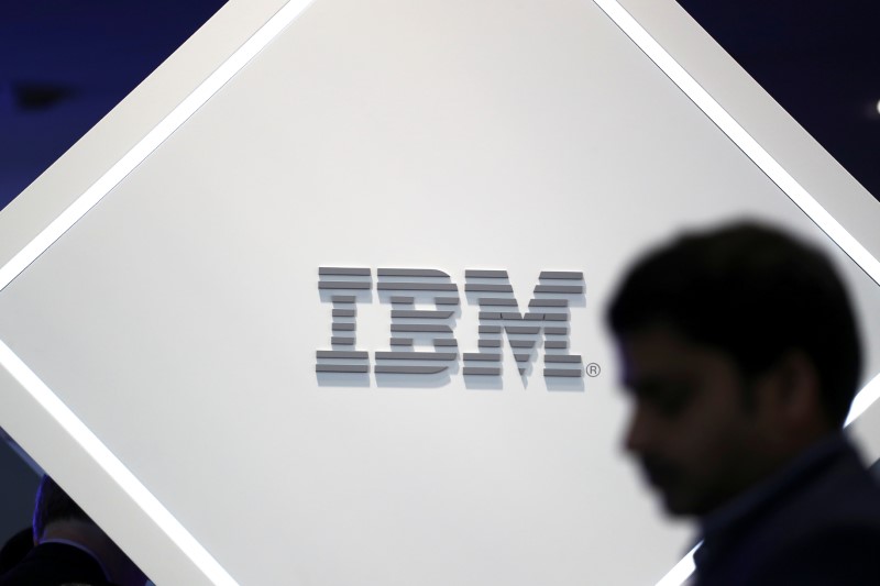 © Reuters. ＩＢＭの第4四半期、6四半期ぶり増収　クラウド好調