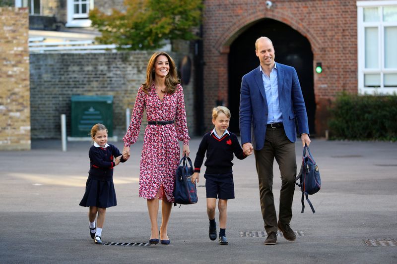 © Reuters. Britain's Princess Charlotte's first day of school