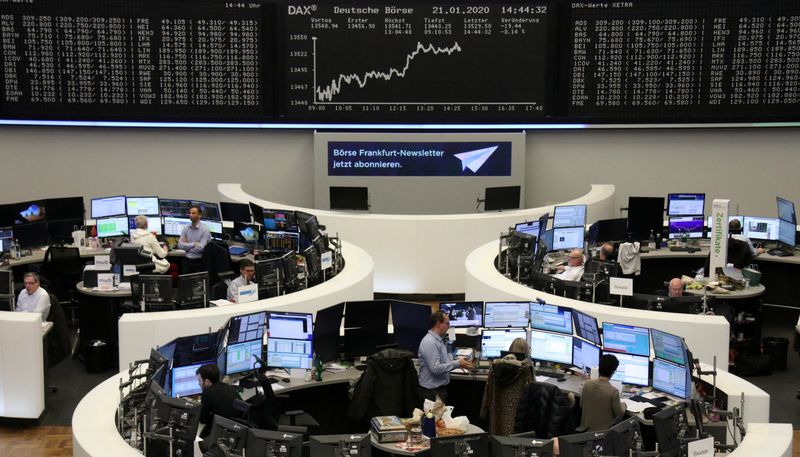 European shares rebound; German stocks climb to record high