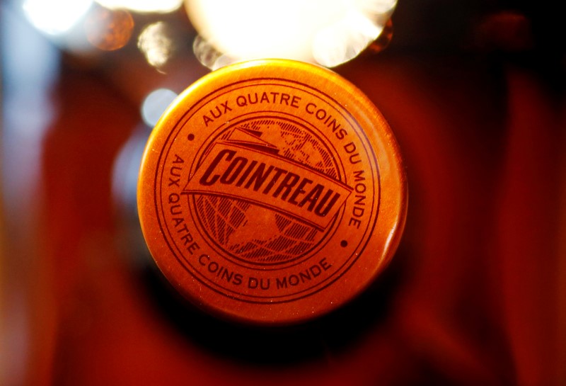 © Reuters. FILE PHOTO: A bottle of Remy Cointreau is seen in this illustration picture