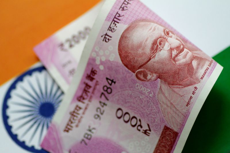 © Reuters. FILE PHOTO: Illustration photo of an India Rupee note