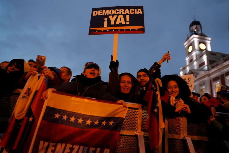 Thousands support Venezuela's Guaido at Madrid rally