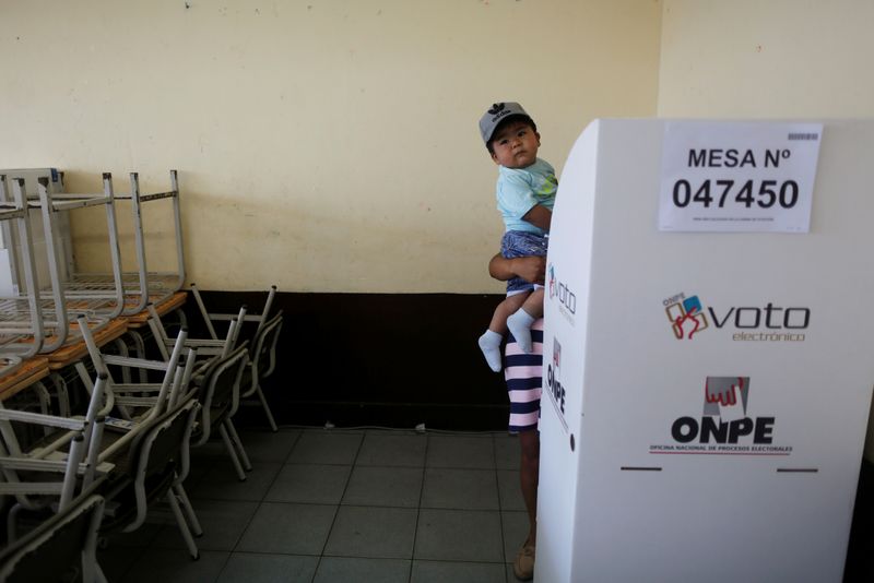 Peru elects deeply split Congress with right-of-center tilt