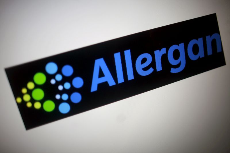 © Reuters. The Allergan logo is seen in this photo illustration
