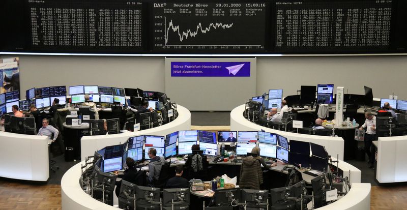 European shares skid as China epidemic fuels economic worry