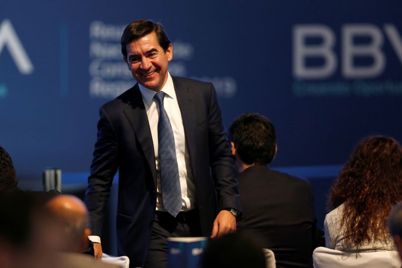 © Reuters. El presidente de BBVA, Carlos Torres Vila, durante la reunión anual de asesores regionales de BBVA Bancomer, en Ciudad de México, México 11 de junio de 2019