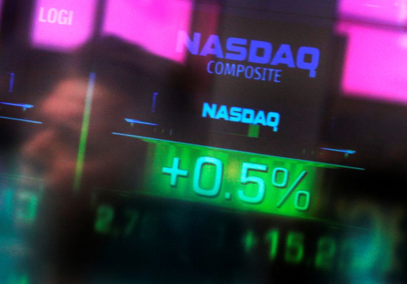 &copy; Reuters. FILE PHOTO: File image of the U.S. Nasdaq Composite stock market index