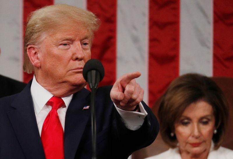 © Reuters. U.S. President Trump delivers State of the Union address at the U.S. Capitol in Washington