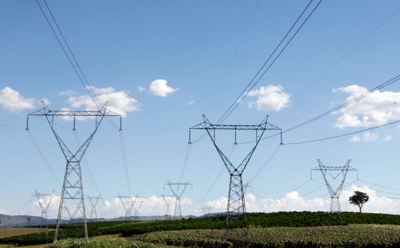 © Reuters. Torres e linhas de transmissão de energia em Santo Antônio do Jardim (SP)