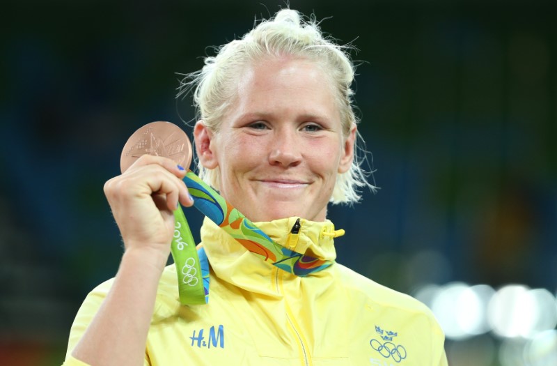© Reuters. استبعاد المصارعة فرانسون من الفريق الأولمبي السويدي لسقوطها في اختبار منشطات