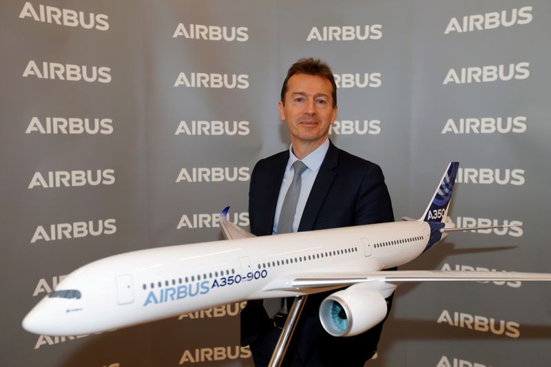 © Reuters. Airbus's annual press conference on Full-Year 2019 results in Blagnac