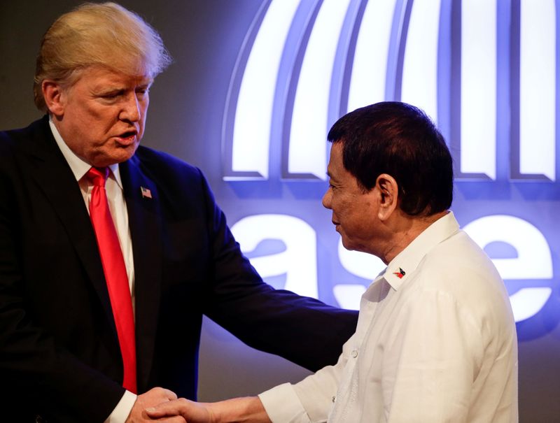 Philippines' Duterte says Trump deserves to be re-elected