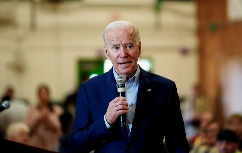 © Reuters. Democratic 2020 U.S. presidential candidate and former U.S. vice president Joe Biden attends a campaign event in Las Vegas