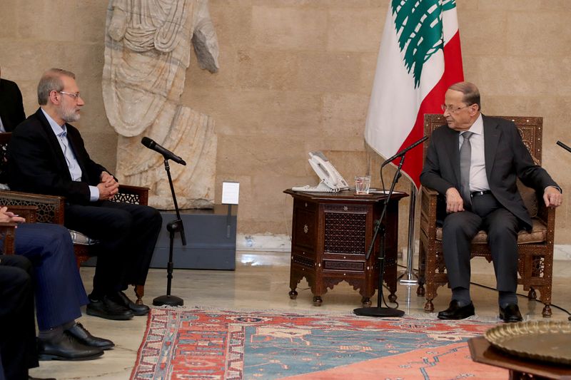 الرئاسة اللبنانية نقلا عن لاريجاني: إيران مستعدة لمساعدة لبنان