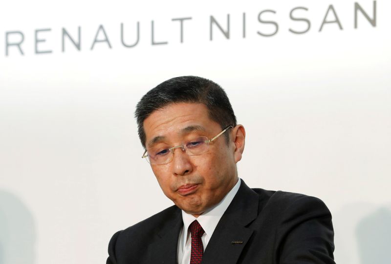 © Reuters. FILE PHOTO : Nissan CEO Hiroto Saikawa attends a joint news conference in Yokohama