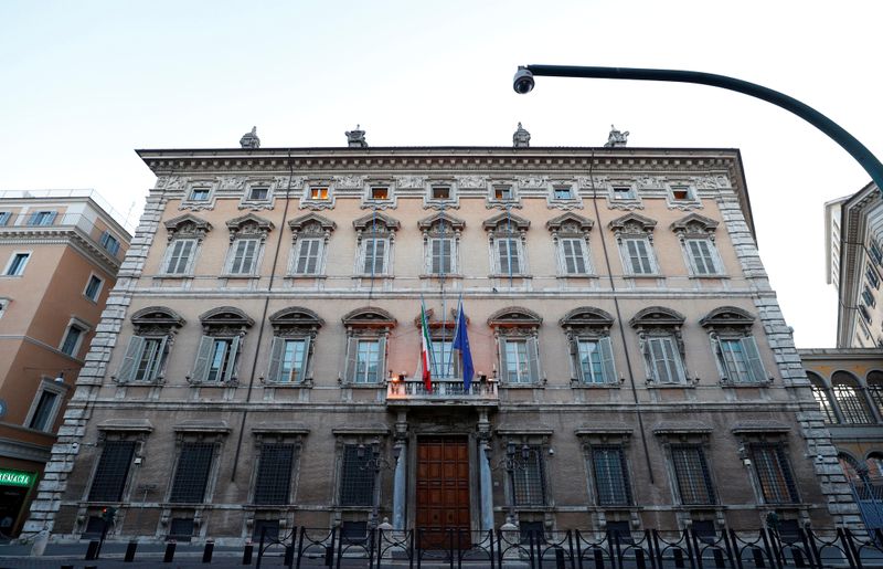 © Reuters. Prédio do Senado da Itália em Roma