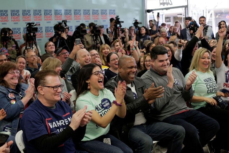 Nevada Democrats report high early caucus participation