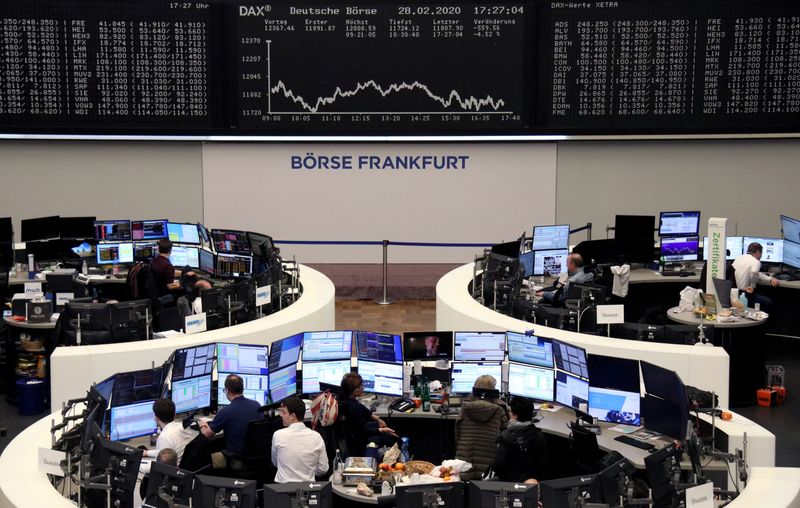 European shares stabilize after worst week since 2008