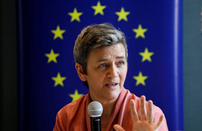 EU's Vestager to set out plans to tackle China's state-backed firms