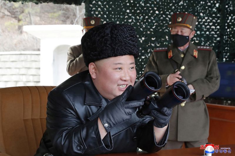 وكالة: الزعيم الكوري الشمالي يتابع تدريبا للمدفعية طويلة المدى