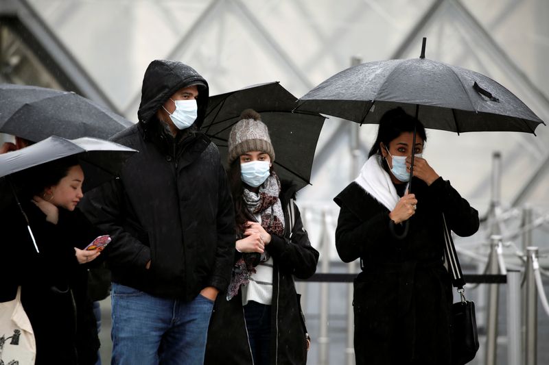 © Reuters. Louvre museum closed again as workers fret over coronavirus