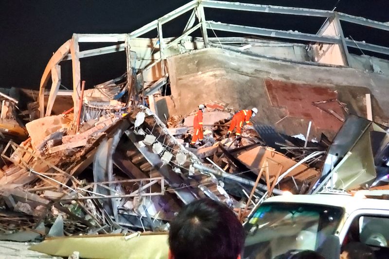 Seventy trapped after Chinese coronavirus quarantine hotel collapses, more than half rescued