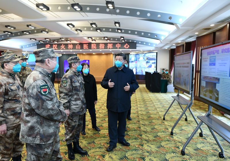 © Reuters. 中国の習主席が武漢訪問、新型コロナへの対応を視察へ＝新華社