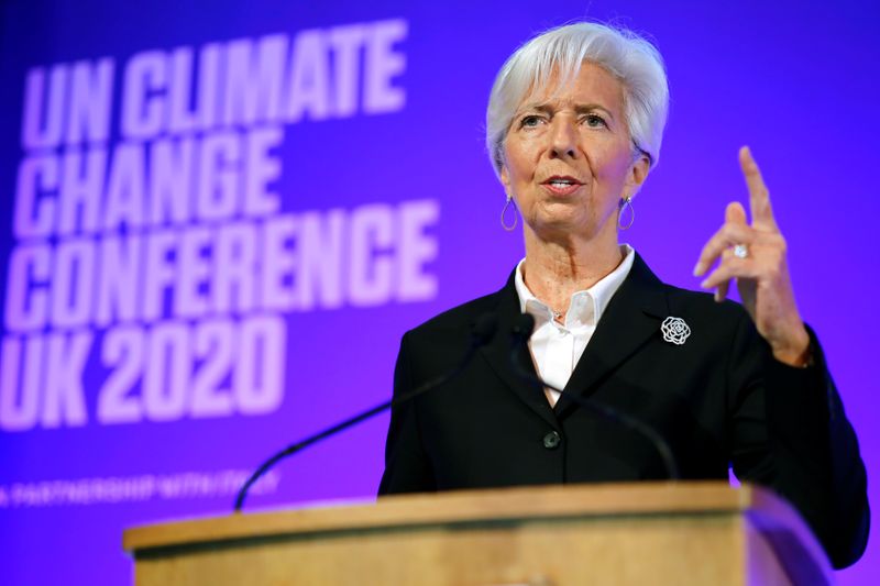 © Reuters. FOTO DE ARCHIVO: La presidenta del Banco Central Europeo (BCE), Christine Lagarde, durante un evento en el Guildhall de Londres