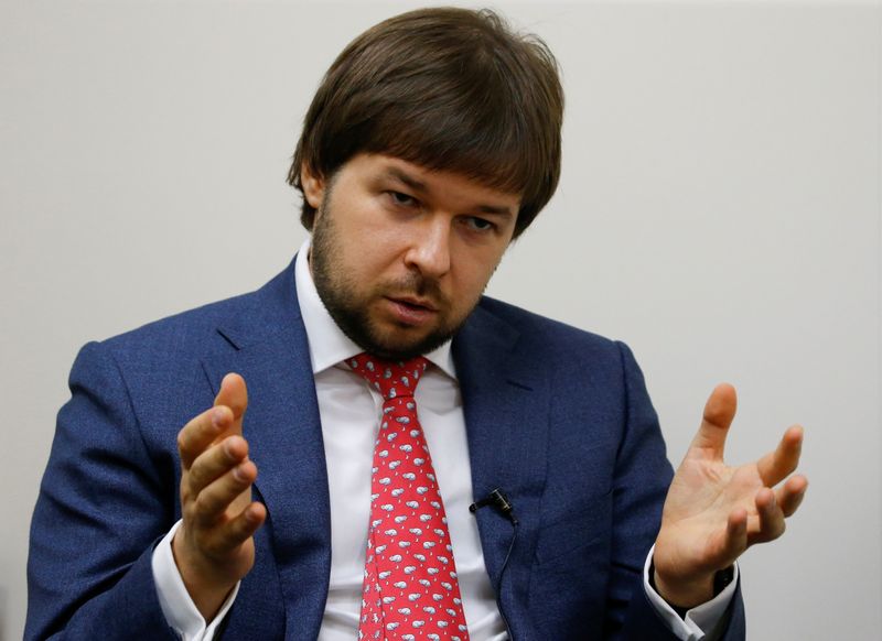 © Reuters. Pavel Sorokin, vice-ministro de Energia da Rússia, durante entrevista à Reuters em São Petersburgo