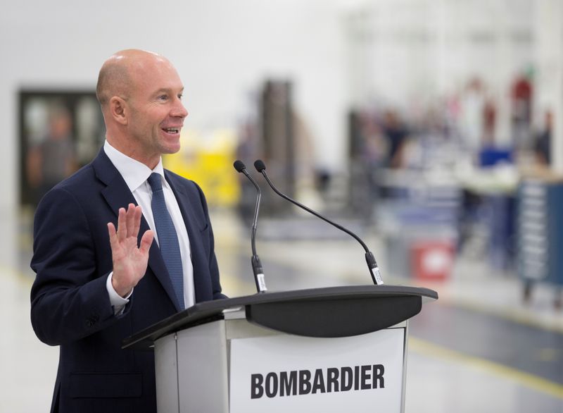 © Reuters. FILE PHOTO: FILE PHOTO: Alain Bellemare, President and CEO of Bombardier Inc